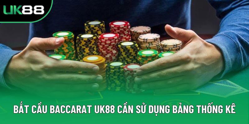 Bắt cầu baccarat Uk88 cần sử dụng bảng thống kê