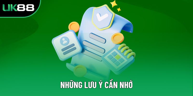 Những lưu ý cần nhớ